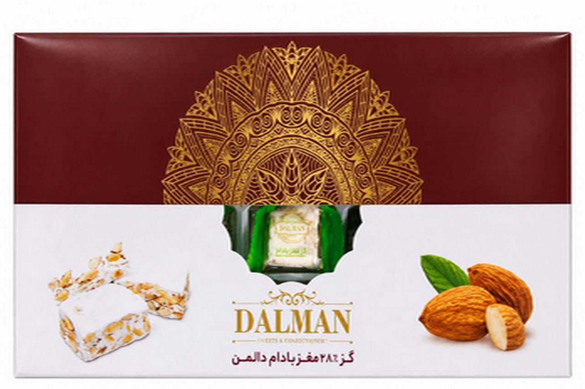 گز دالمن 28% بادام 350 گرمی