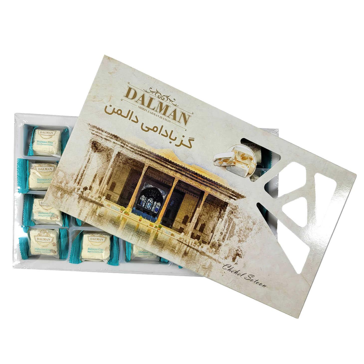 گز 10% مغز بادام 300 گرمی دالمن 