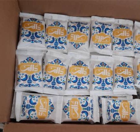 گز 18% مخلوط مغز پسته و بادام آردی درشت لقمه یک کیلویی